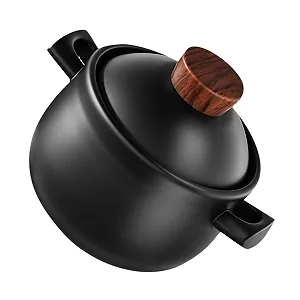 Керамічна каструля BESPORTBLE 18 л з кришкою антипригарна термостійка - Фото 1