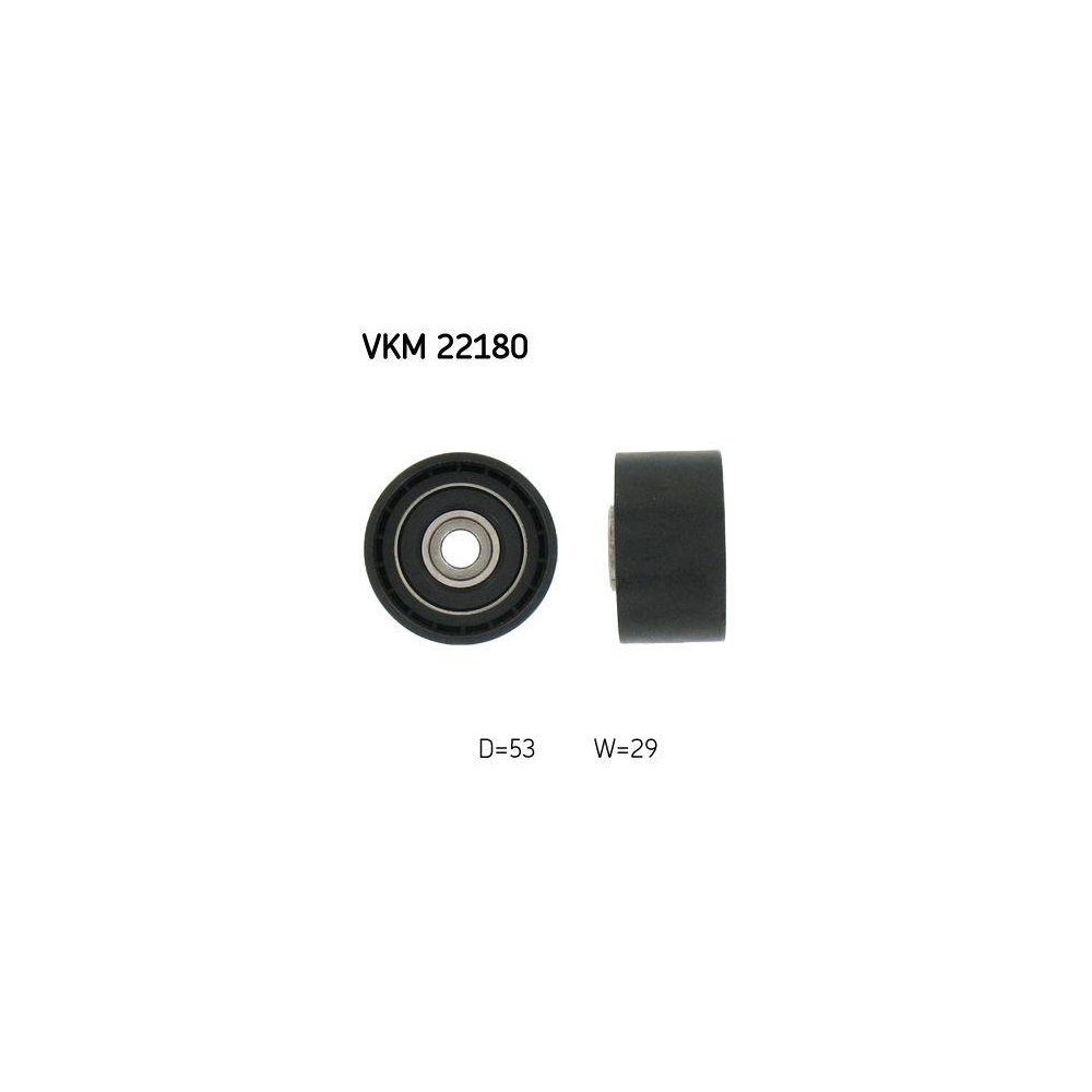 Напрямний/обвідний ролик зубчастого ременя SKF VKM 22180 для ALFA ROMEO FIAT LANCIA OPEL, фото №1
