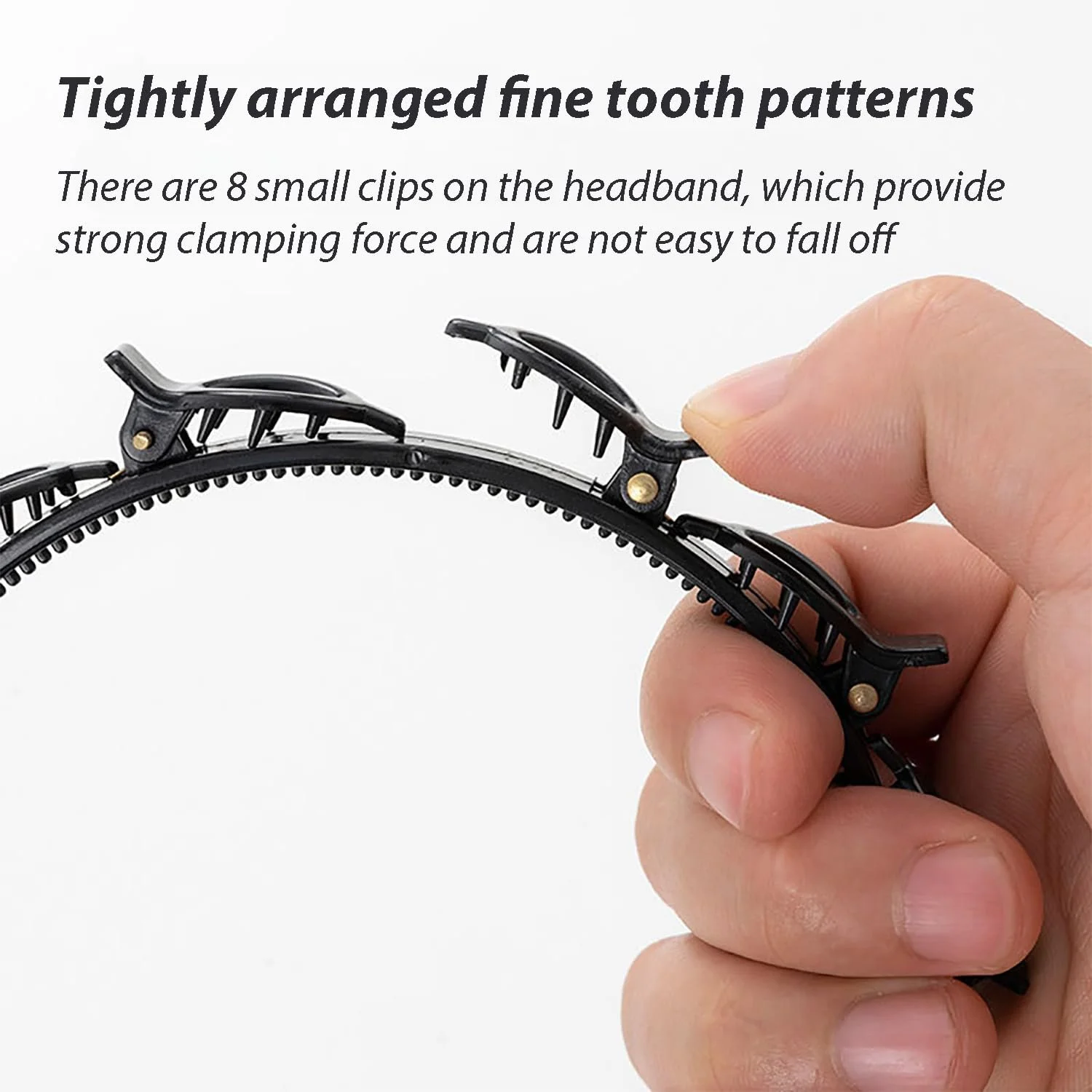 Набір обручів для волосся з кліпсами, фото №3