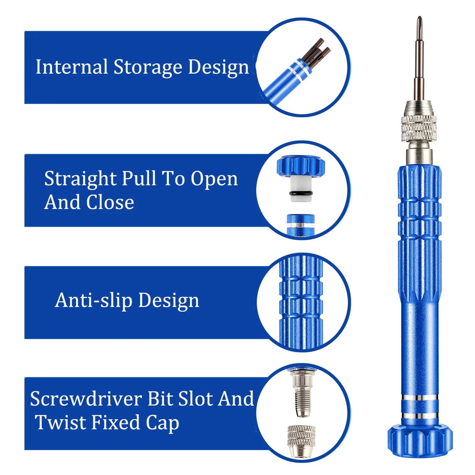 Набір міні-викруток WUWUSU Набір 13 в 1 Комплект для ремонту окулярів, фото №4