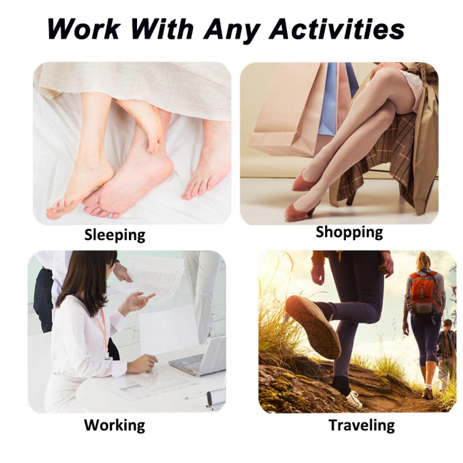 Коректор великого пальця стопи 2 шт./пара Роздільник пальців Захисні накладки, фото №5