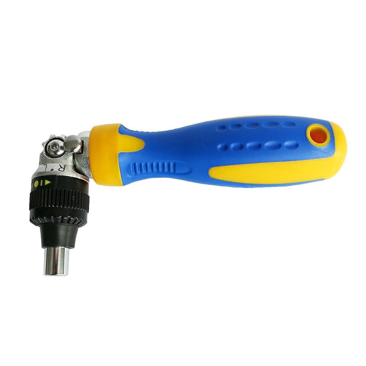 Викрутка кутова S&R Регульований утримувач біта 180° Магнітний з тріскачкою, фото №3 Викрутка кутова S&R Регульований утримувач біта 180° Магнітний з тріскачкою, фото №3