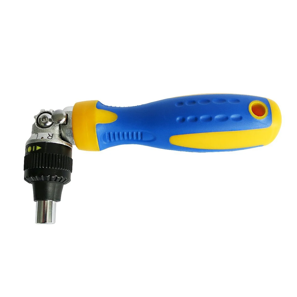 Отвертка угловая S&R Регулируемый держатель бита 180° Магнитный с трещоткой, фото №3 Отвертка угловая S&R Регулируемый держатель бита 180° Магнитный с трещоткой, фото №3