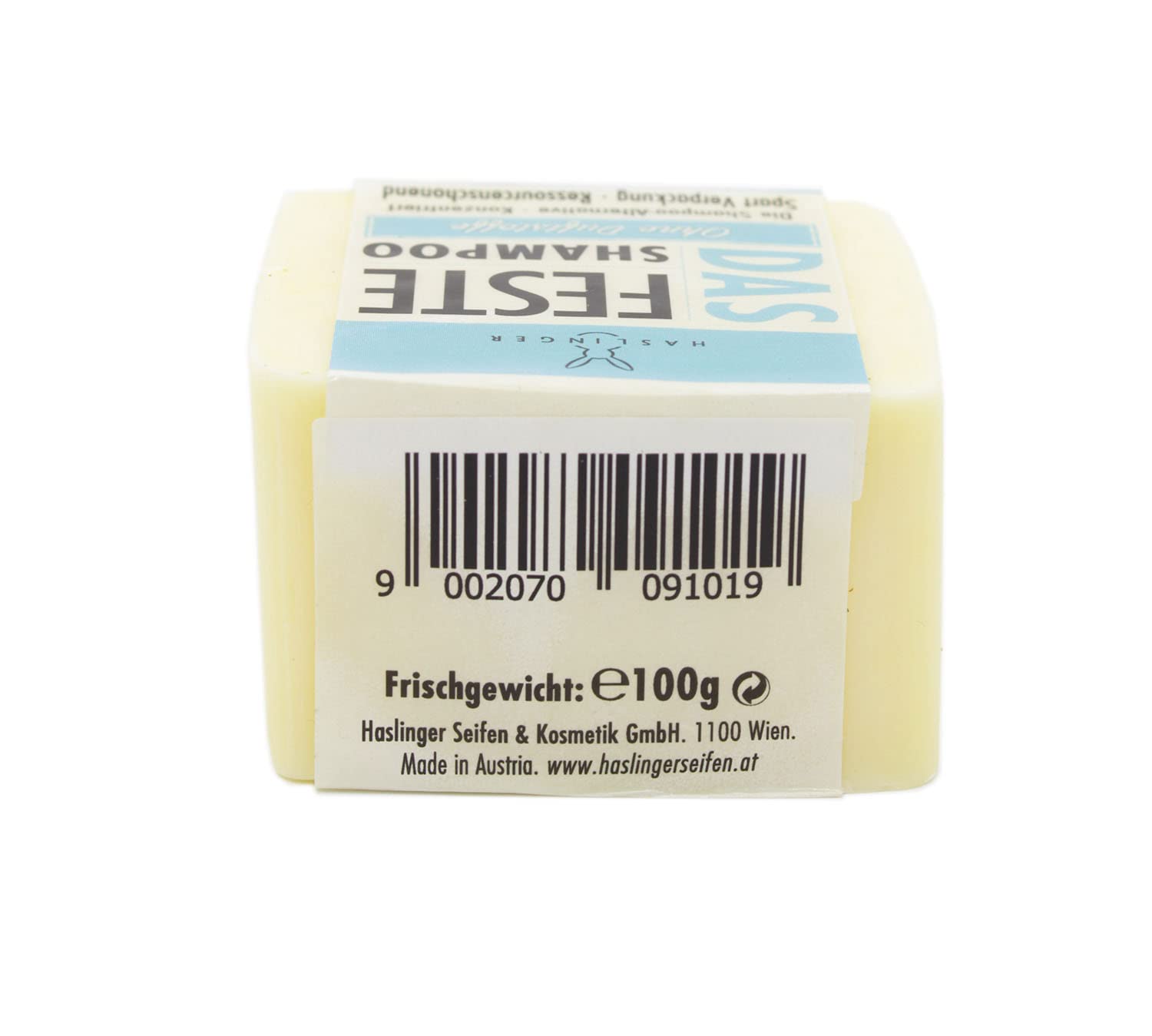 Твердий шампунь Haslinger Solid без ароматизаторів 100 г, фото №5