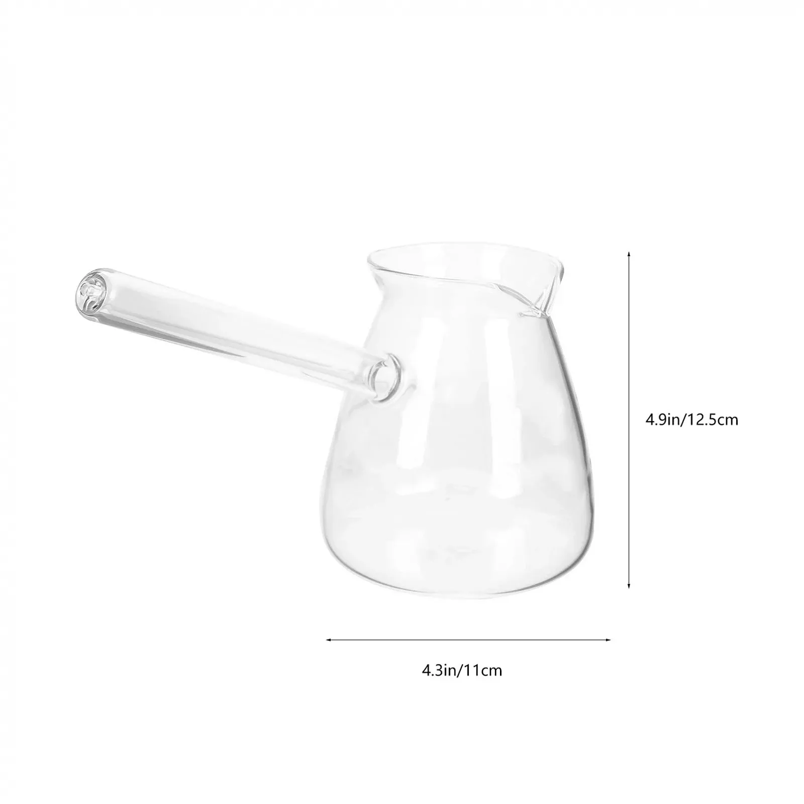 Турка HEMOTON 2 шт. Скляна для молока, грецької, арабської кави, ручної роботи, османська, кована Cezve Jezve Ibrik Briki, фото №2