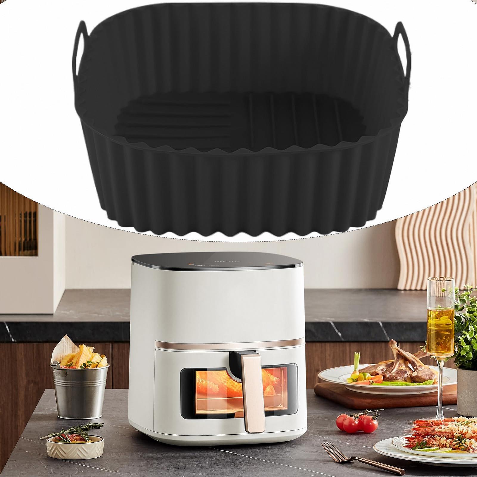 Силіконова форма для мультипечі Square Air Fryer Liner квадратна антипригарна складана, фото №3