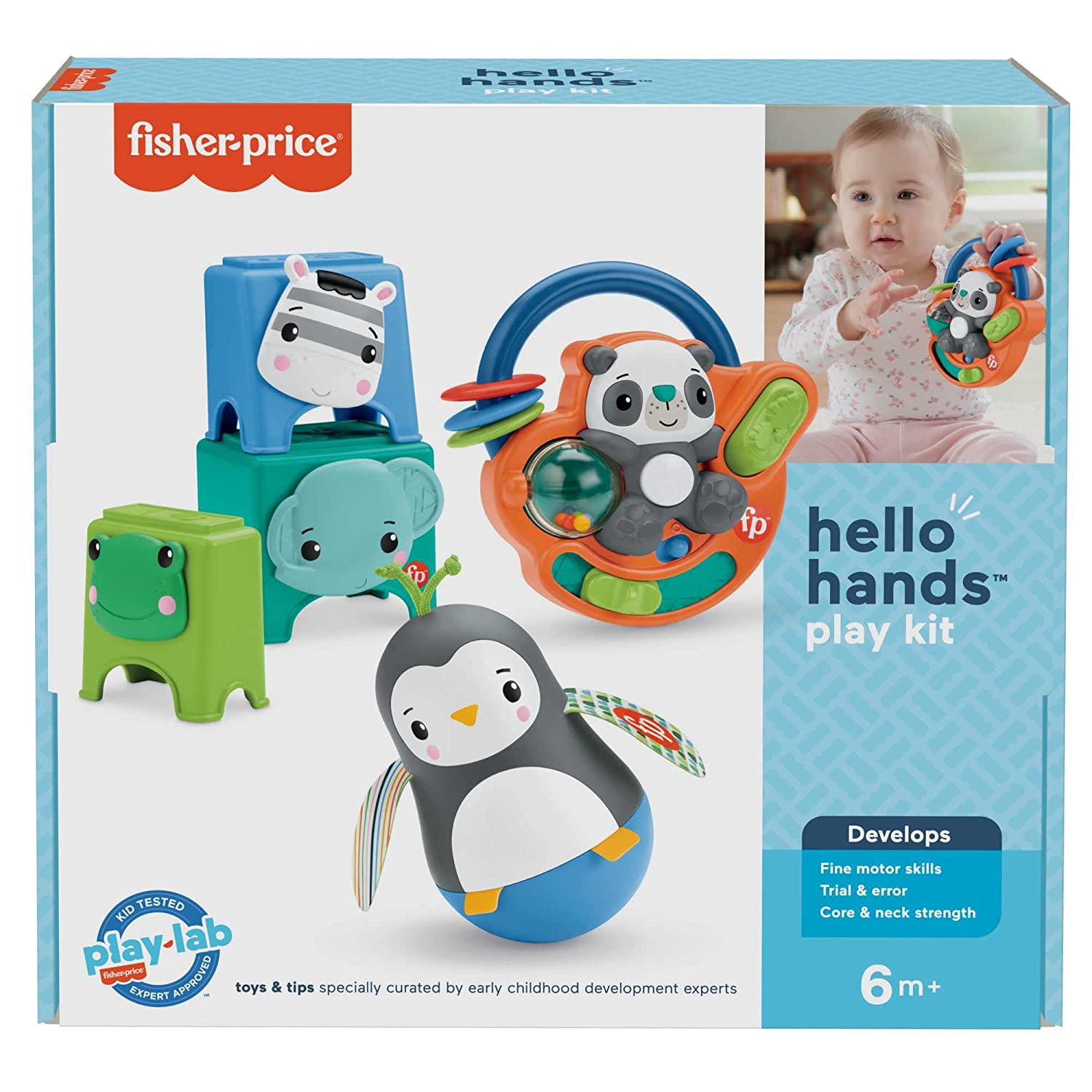 Подарочный игровой набор погремушек Fisher-Price Веселые развлечения HFJ93, фото №2
