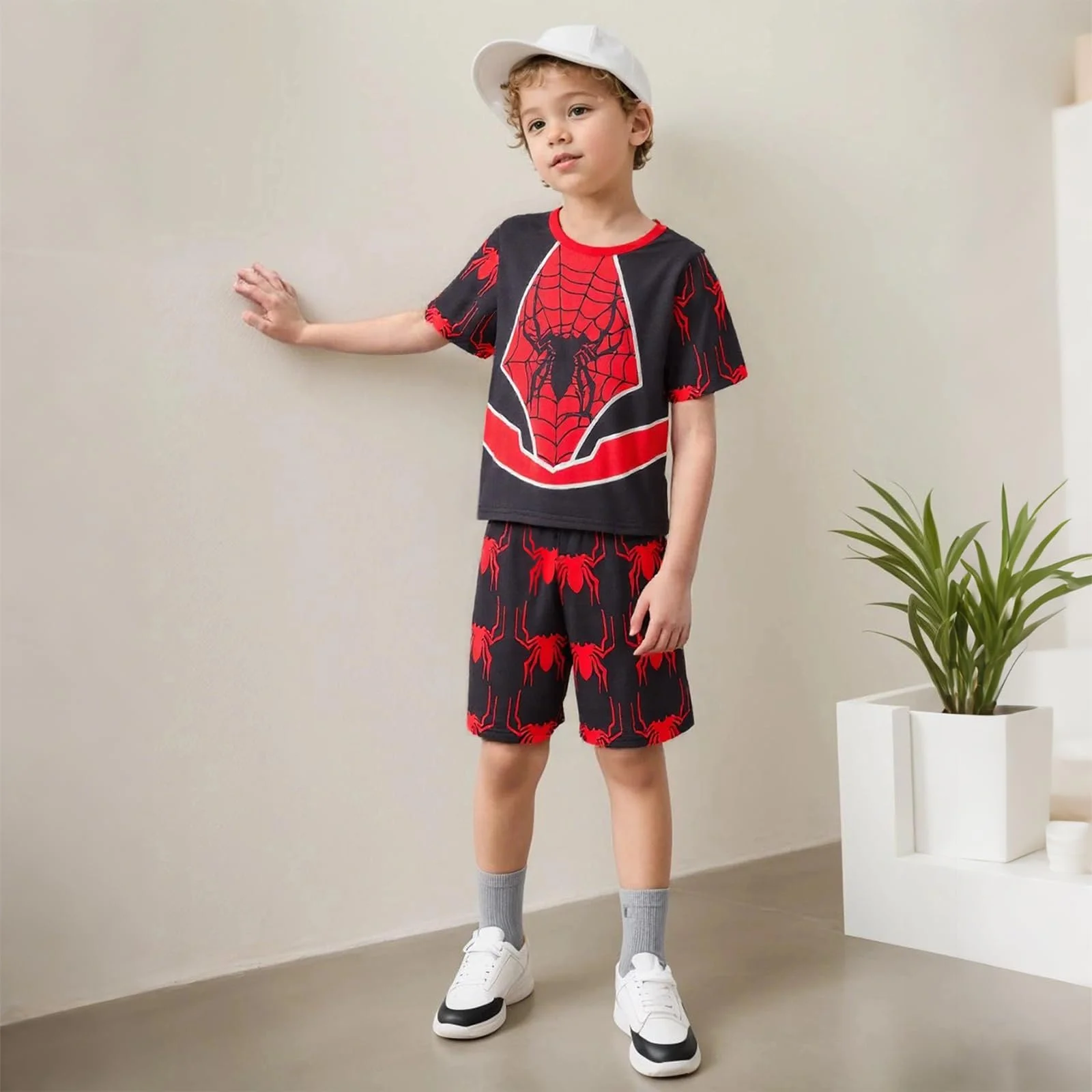 Комплект пижамы для мальчиков Trsenvrml Летняя с короткими рукавами Spider, фото №3