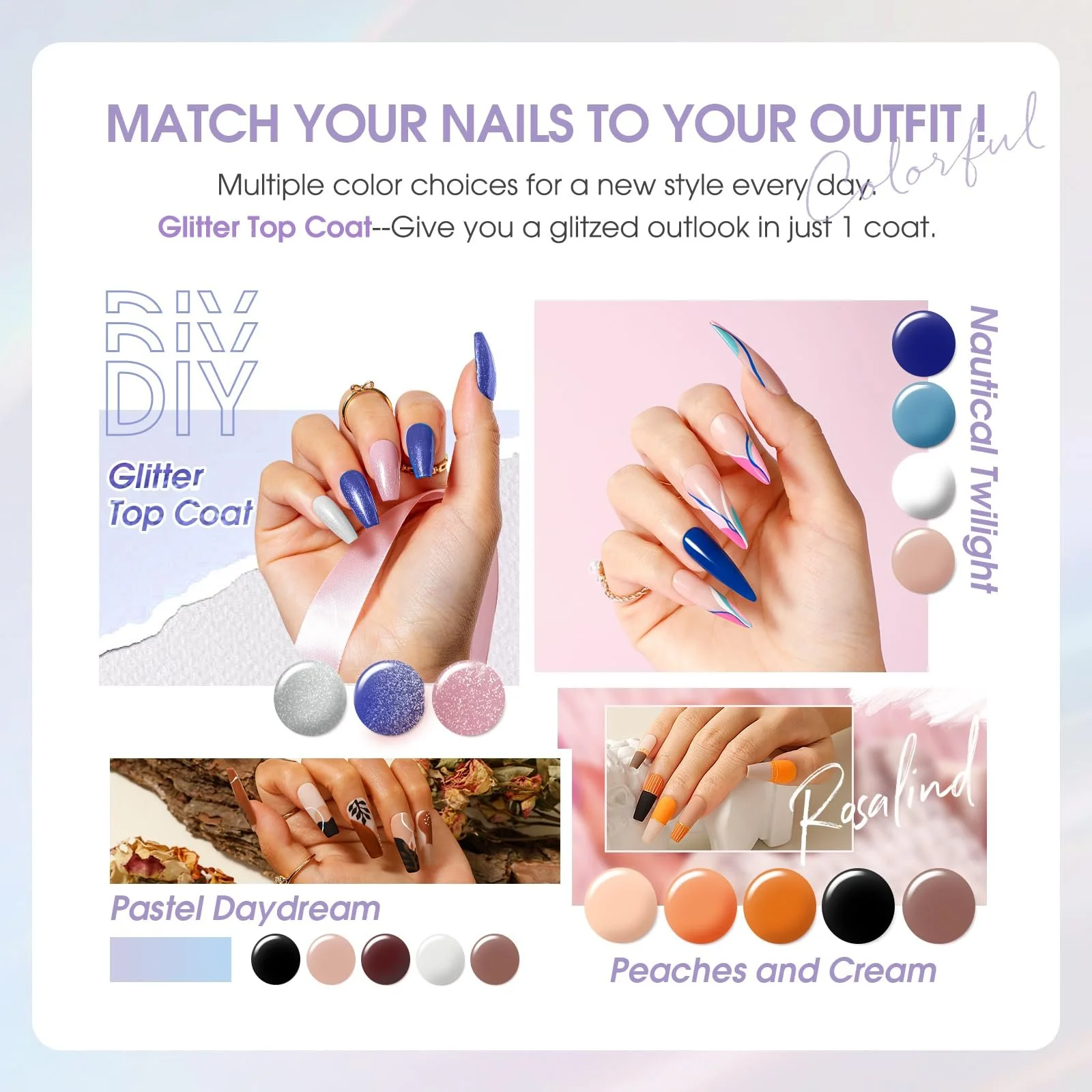 Гель-лак ROSALIND Набір 42 штуки, фото №5