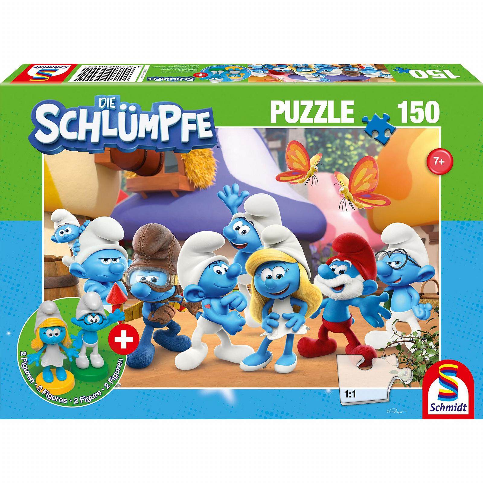 Детский пазл Schmidt Spiele The Smurfs Smurfy Friends 150 элементов с 2 фигурками, фото №1