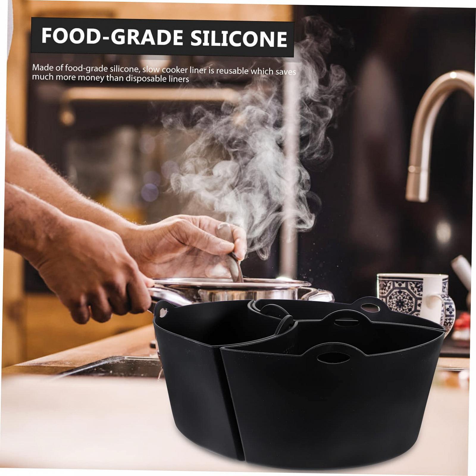 Вставка MAGICLULU Slow Cooker Liners для аэрогрилей силиконовые легкие в уходе многоразовые покрытие силикагель, фото №5 Вставка MAGICLULU Slow Cooker Liners для аэрогрилей силиконовые легкие в уходе многоразовые покрытие силикагель, фото №5