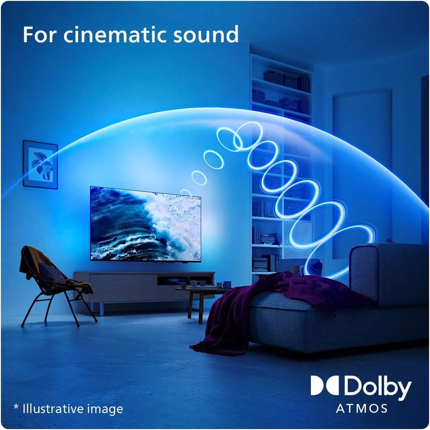 Телевізор 43" Philips Ambilight 43PUS8109 / 4K / 60 Гц / LCD / Smart TV / Wi-Fi / Bluetooth / T2, фото №4