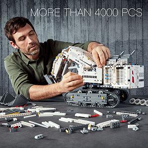 Іграшка-конструктор Lego Technic 42100 Liebherr Excavator R 9800 керована через додаток synthetic.ua - Фото 1