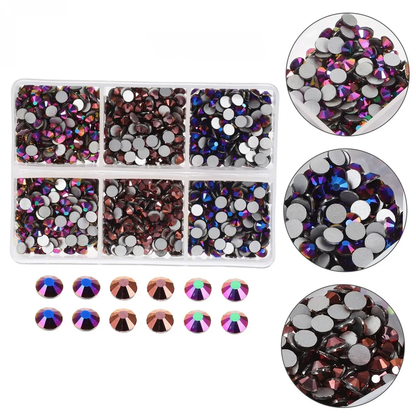 Стразы SEWACC 1440шт. Камни с плоской обратной стороной для рукоделия, украшения из страз для одежды и обуви, стеклянные камни для DIY поделок и декора, фото №8