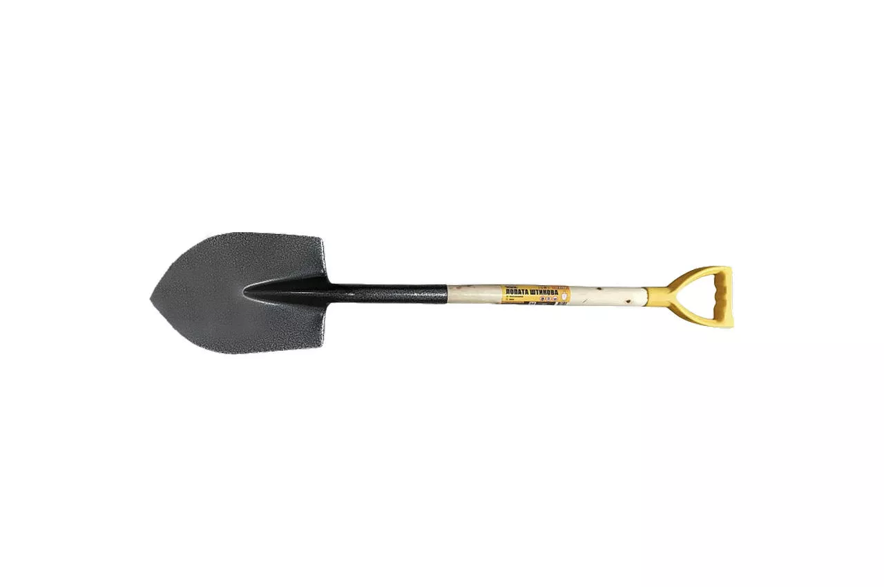 Лопата штикова Mastertool 205 x 280 мм ручка дерево (14-6268), фото №1