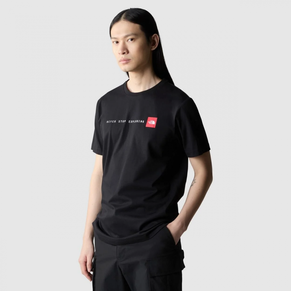 Футболка MEN’S NEVER STOP EXPLO 0A87NSJK31 THE NORTH FACE Чорний M, фото №1