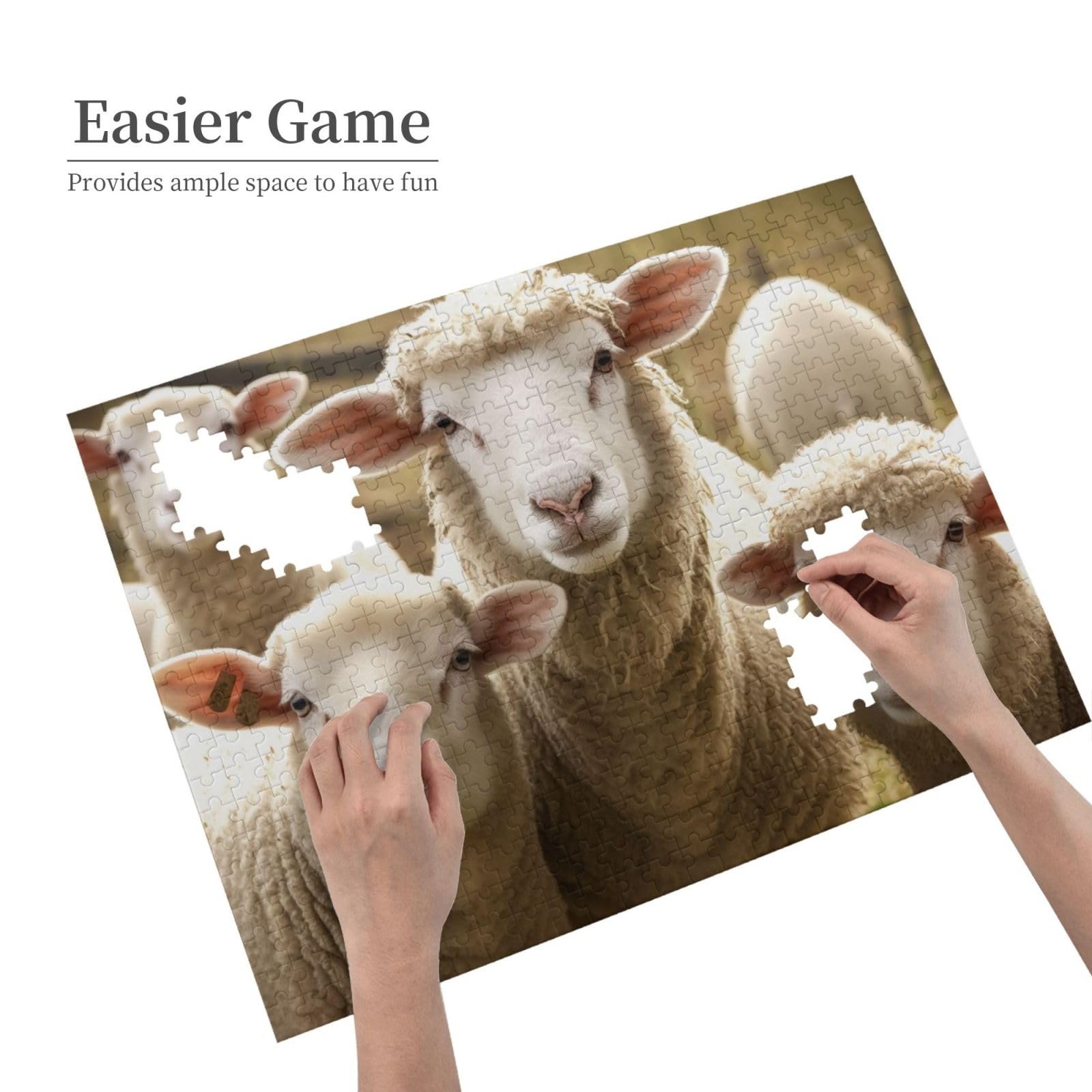 Пазл Sheep and Lambs 500 деталей деревянный 52 x 38 см, фото №3