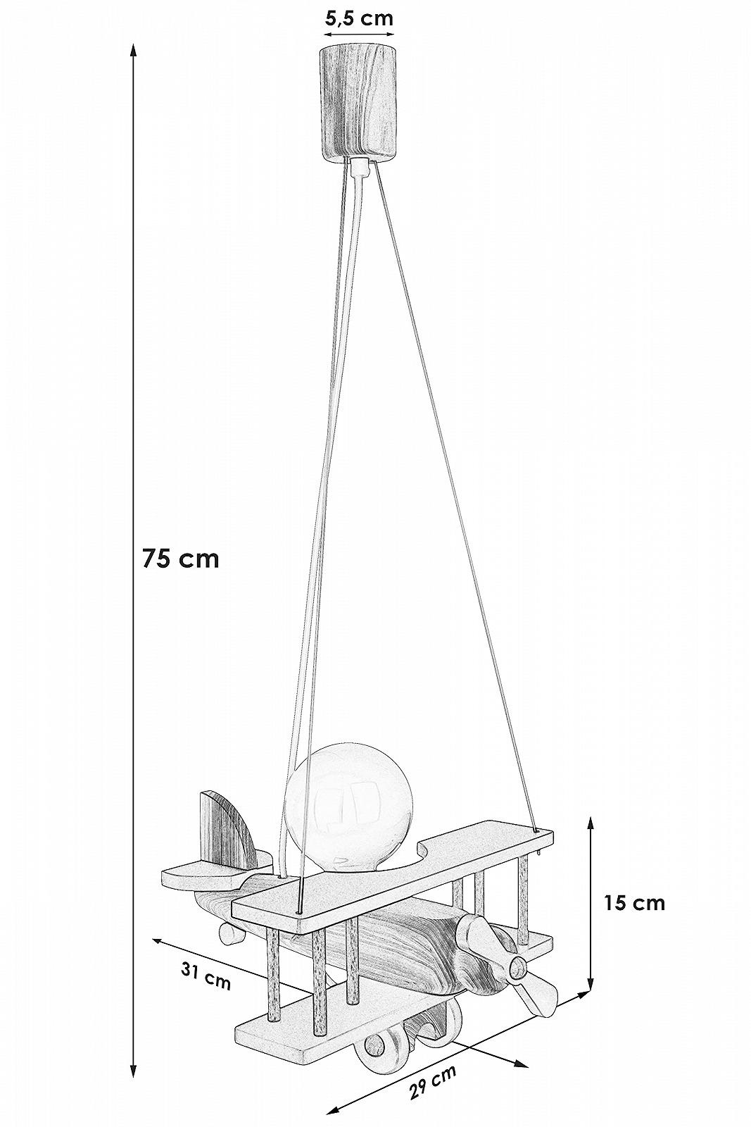 Світильник HELLUX Дитячий для кімнати Стельовий З дерева Блакитний/Натуральне дерево, фото №3 Світильник HELLUX Дитячий для кімнати Стельовий З дерева Блакитний/Натуральне дерево, фото №3