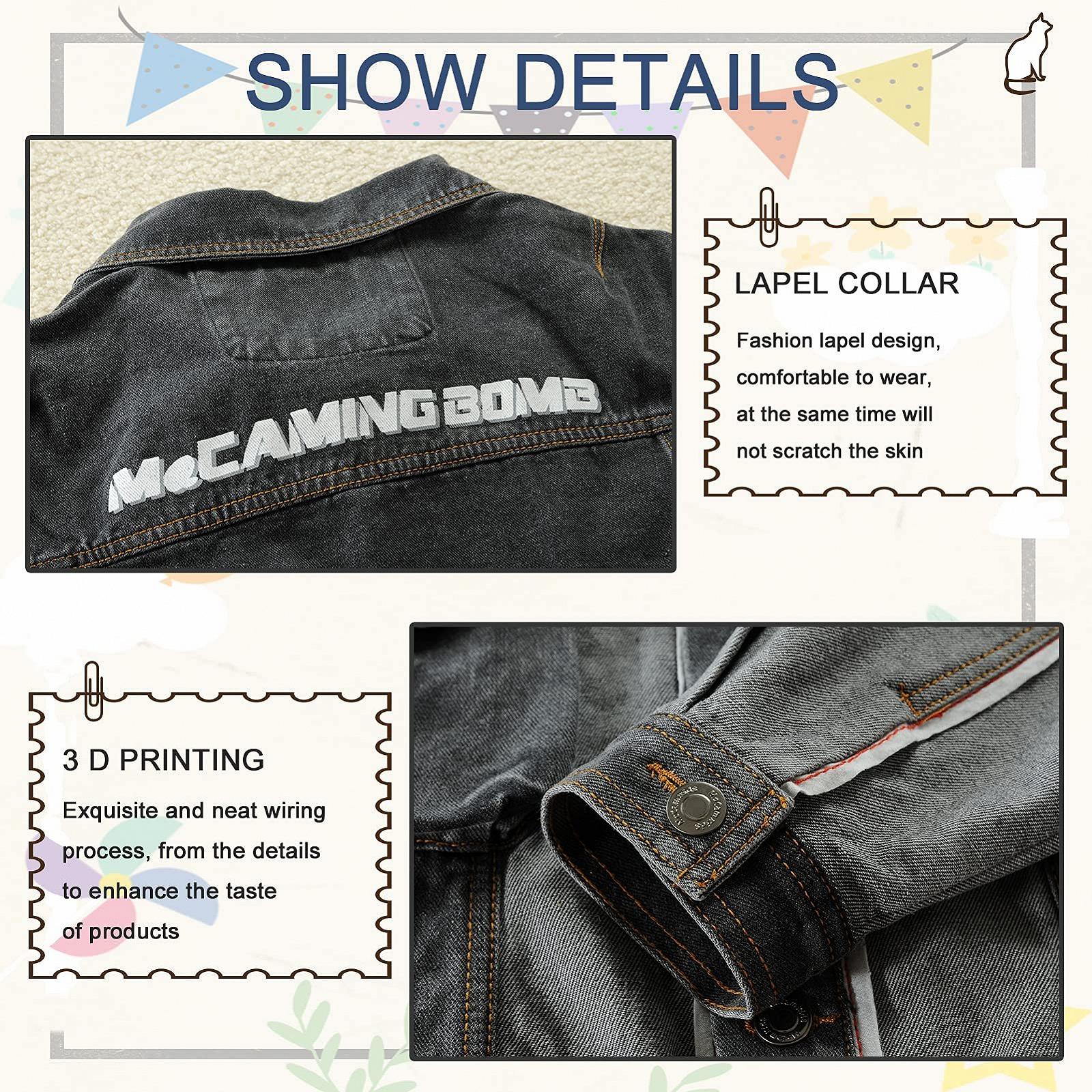 Джинсова куртка L SERVER для хлопчиків, дитяча, з довгими рукавами, перехідна, весняна, фото №5 Джинсова куртка L SERVER для хлопчиків, дитяча, з довгими рукавами, перехідна, весняна, фото №5