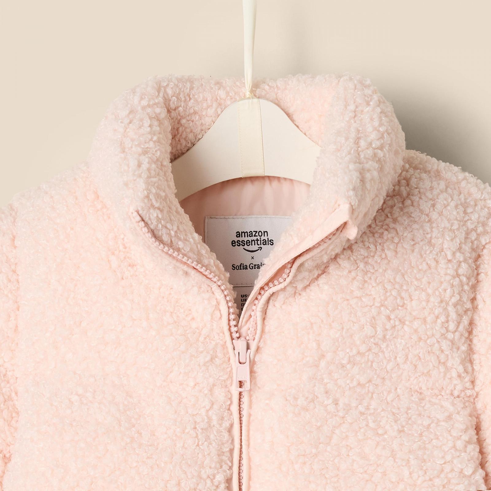 Унисекс детская стеганая куртка Amazon Essentials x Sofia Grainge Teddy длинная, фото №4 Унисекс детская стеганая куртка Amazon Essentials x Sofia Grainge Teddy длинная, фото №4