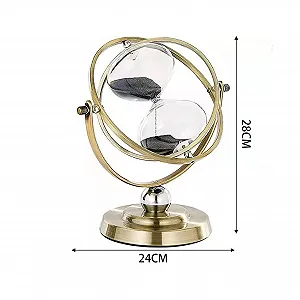 Пісочний годинник Vintage Metal Brass 60 хвилин 720° Чорний synthetic.ua - Фото 1