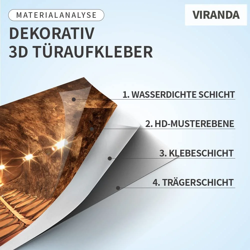 Обої на двері 3D Статуя Будди PVC 77 x 200 см, фото №3