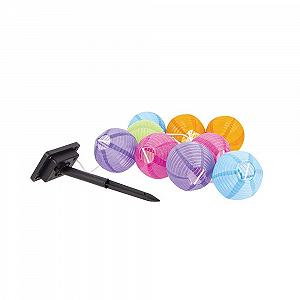 Гирлянда Xanlite SOGRL8COLOR Solar LED, 10 шаров, 5 м, разноцветный, теплый белый, IP44, для улицы synthetic.ua - Фото 1