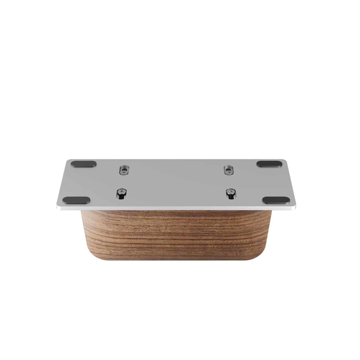 Подставка для ноутбука QinCoon вертикальная для стола, дерево черного ореха и алюминий для MacBook, Surface, Samsung, HP, Dell, Chrome Book, фото №4