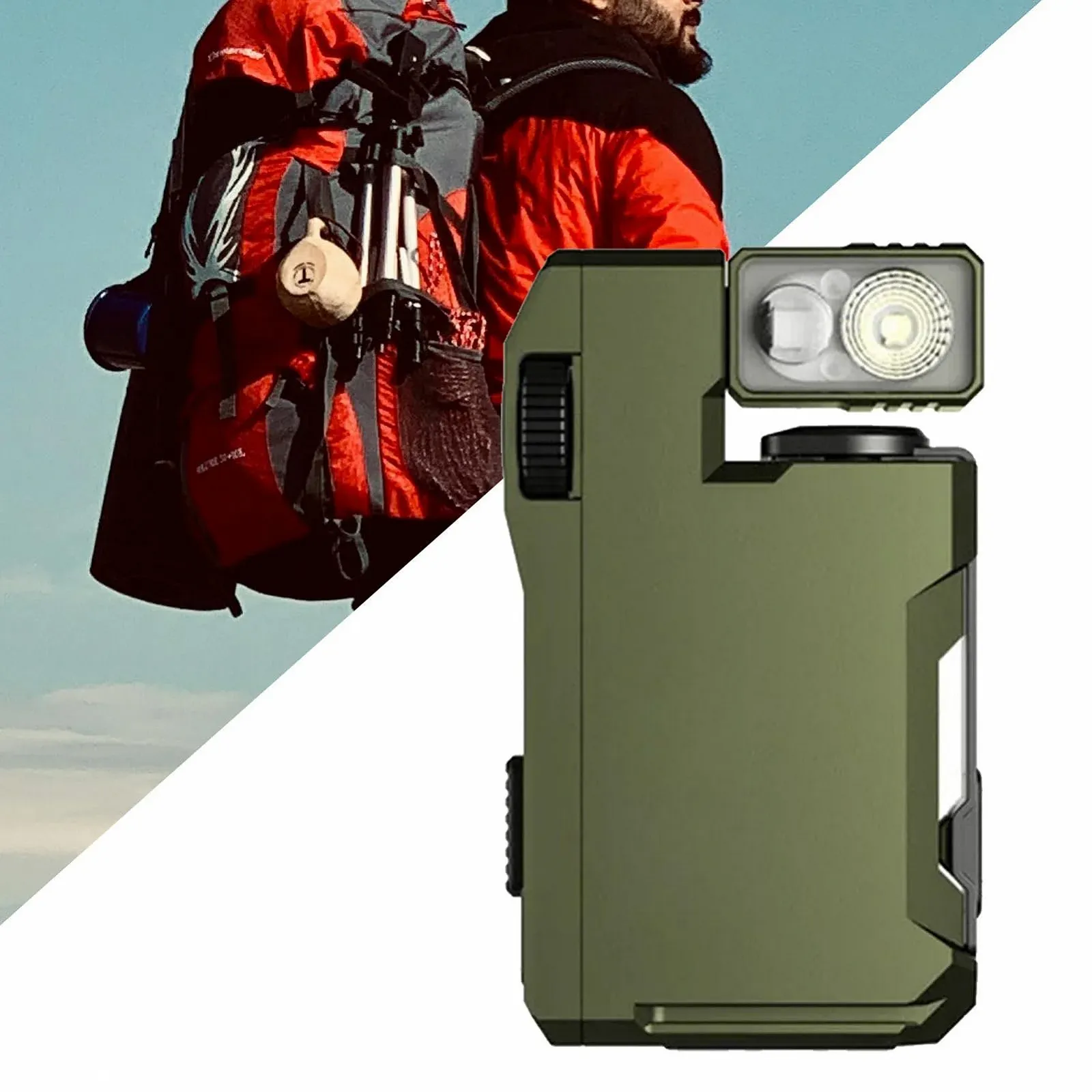 Магнітний ліхтар 400 люмен, портативний для кемпінгу, безпеки, нічних подорожей на природі, риболовлі, фестивалів, автомобіля, дому, фото №3