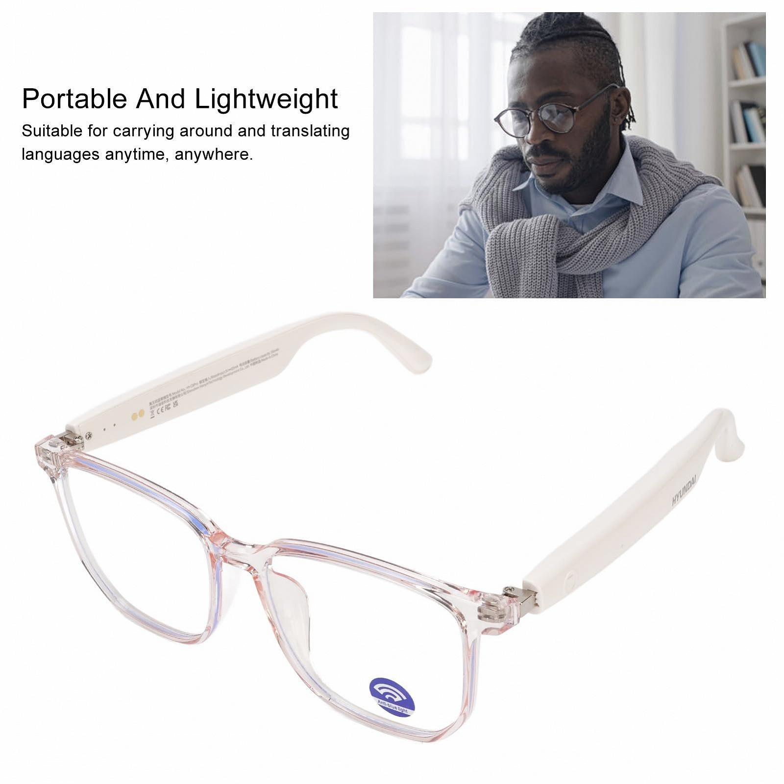 Окуляри для перекладу в реальному часі з вбудованим мікрофоном і динаміком для багатьох мов, AI, фото №3