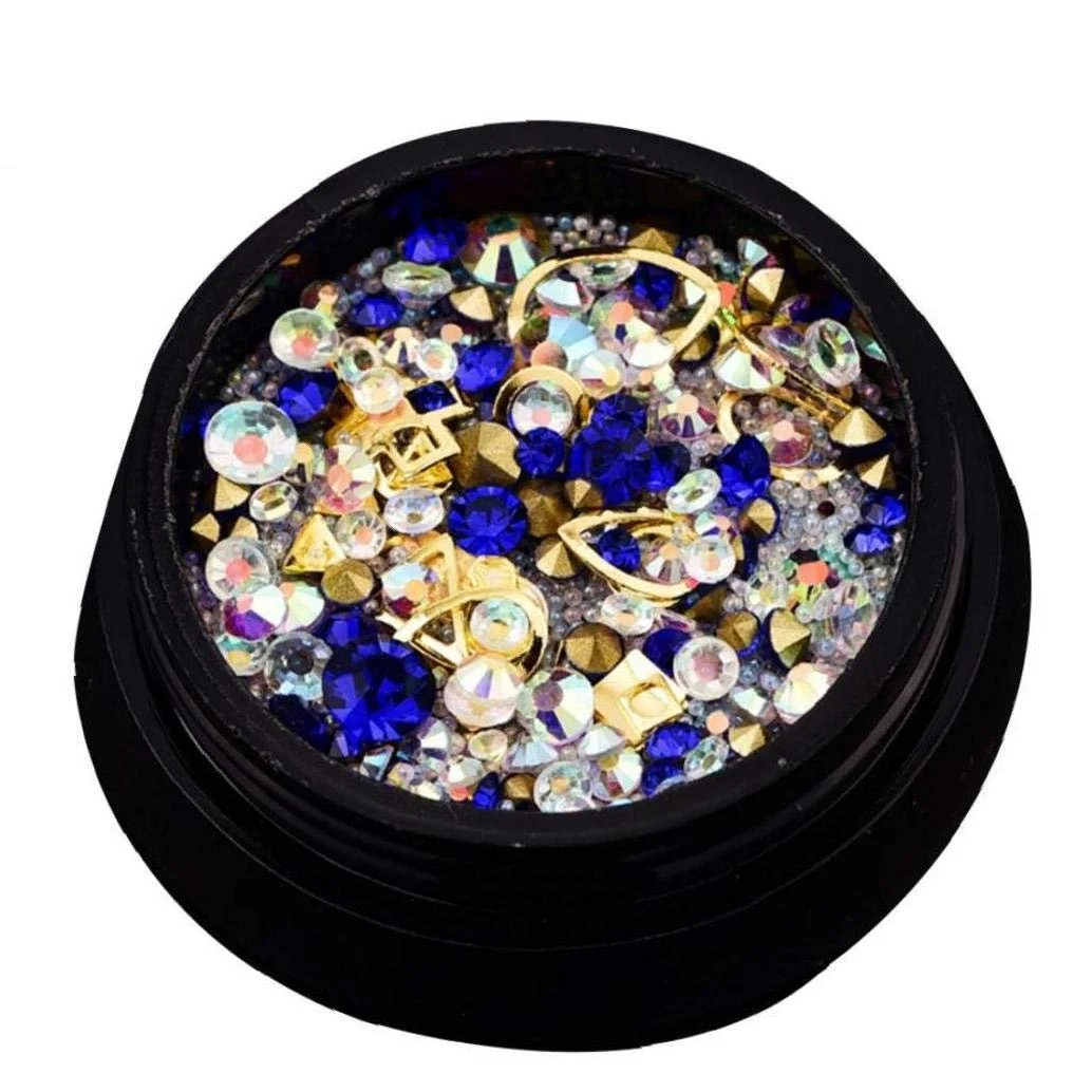 Стрази для нігтів Royal Blue, фото №1