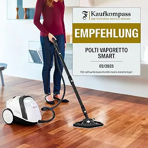 Пароочисник Polti Vaporetto Smart 120 1500 W 4 бар 2 л Білий та чорний ціна на synthetic.ua - Фото 1 Пароочисник Polti Vaporetto Smart 120 1500 W 4 бар 2 л Білий та чорний synthetic.ua - Фото 1
