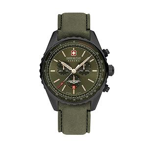 Чоловічий годинник Swiss Military Hanowa Afterburn Chrono з ремінцем з натуральної шкіри або металевим ремінцем, дата, сапфірове скло - Фото 1