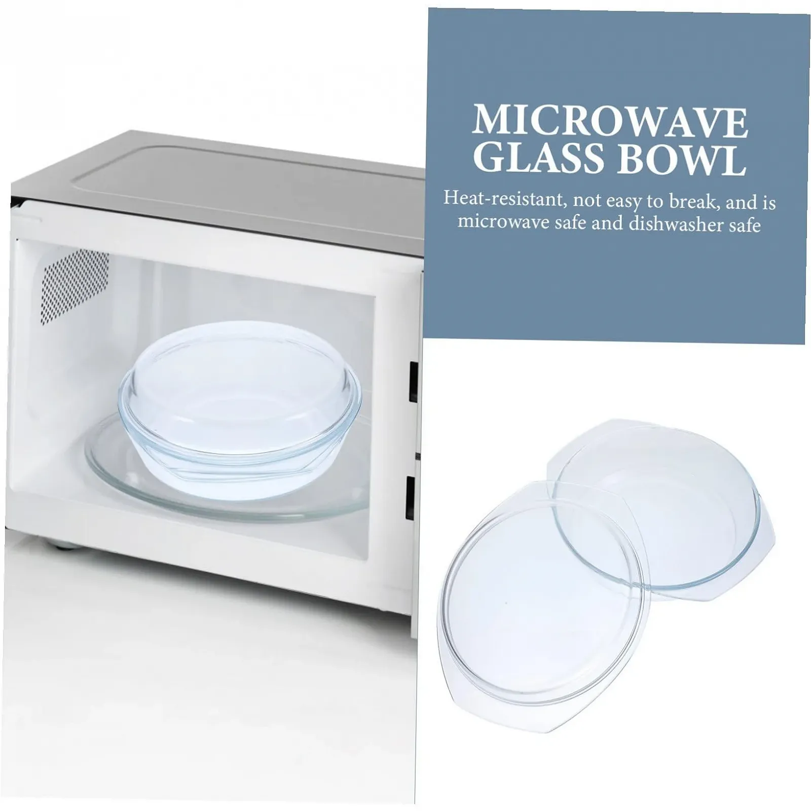 Форма для запекания Toyvian Стеклянная с крышкой Прозрачная для духовки и микроволновой печи, фото №6