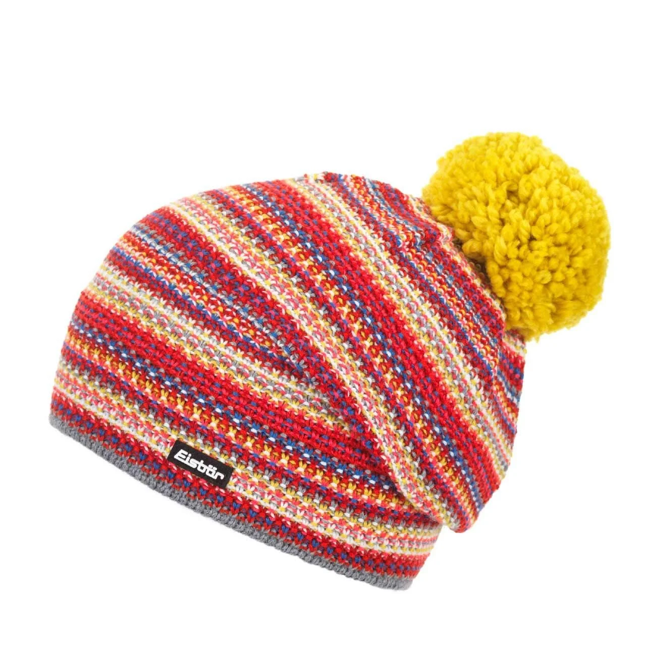 Шапка с помпоном Eisbär Finjas OS Серый / Темно-бензиновый / Темно-кобальтовый, фото №1