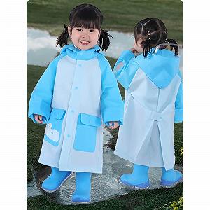 Детская дождевая куртка сверхлегкая тонкая повседневная переходная куртка для активного отдыха с капюшоном дождевик мягкая ткань однотонная упаковываемая для семейных путешествий, походов и фестивалей - Фото 1