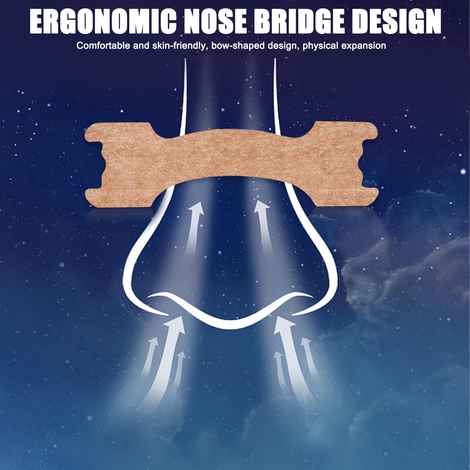 Пластирі для носа Molbory 100 шт, від хропіння, екстра сильні смужки для носа, для кращого дихання, фото №4 Пластирі для носа Molbory 100 шт, від хропіння, екстра сильні смужки для носа, для кращого дихання, фото №4