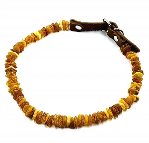 Нашийник Amber Natural Baltic Amber Raw Beads 55-60 см synthetic.ua - Фото 1