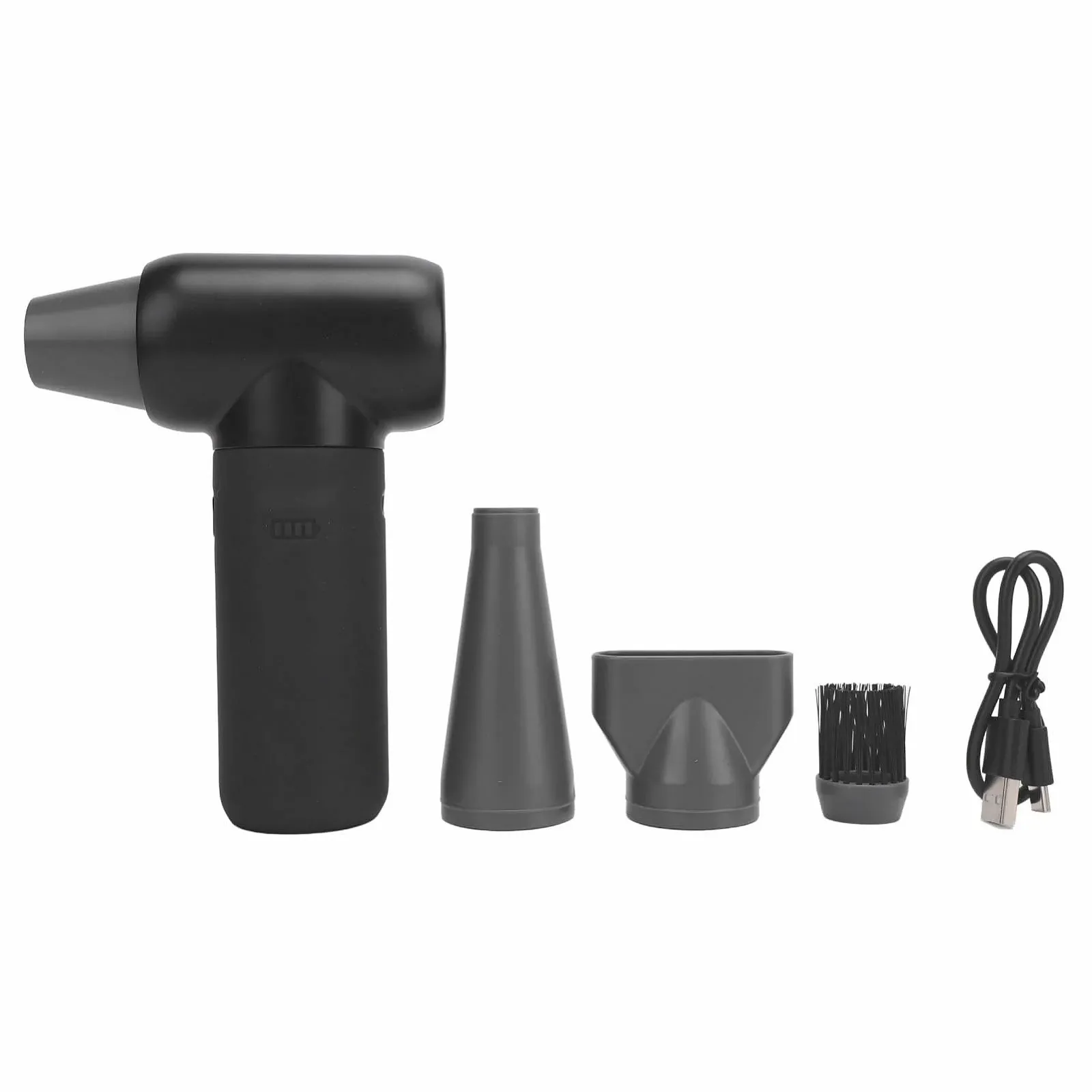 Електрична повітродувка 180 000 RPM 3 насадки 3 швидкості портативна для чищення ПК та авто, фото №8