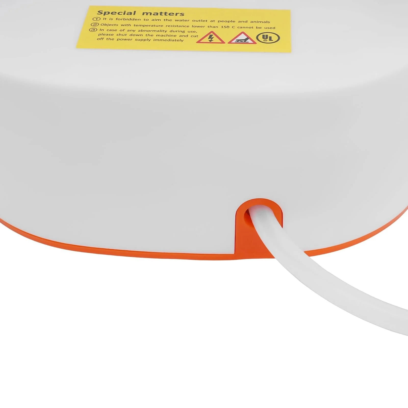 Пароочисник 3800 W портативний високотемпературний Помаранчевий Білий, фото №4