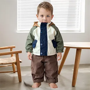 Зимняя куртка для мальчиков Легкая куртка для мальчиков для весны Повседневное пальто для улицы для малышей Детская мягкая удобная верхняя одежда Размер 104 synthetic.ua - Фото 1