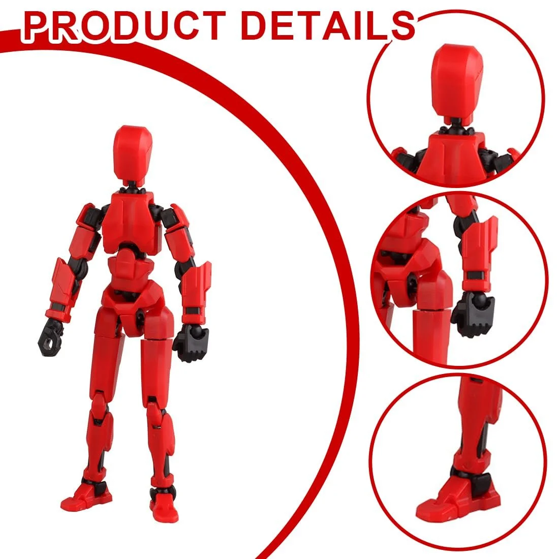 Фигурка IKOPFLN T 13 3D-печать многошарнирная разноцветная, фото №3