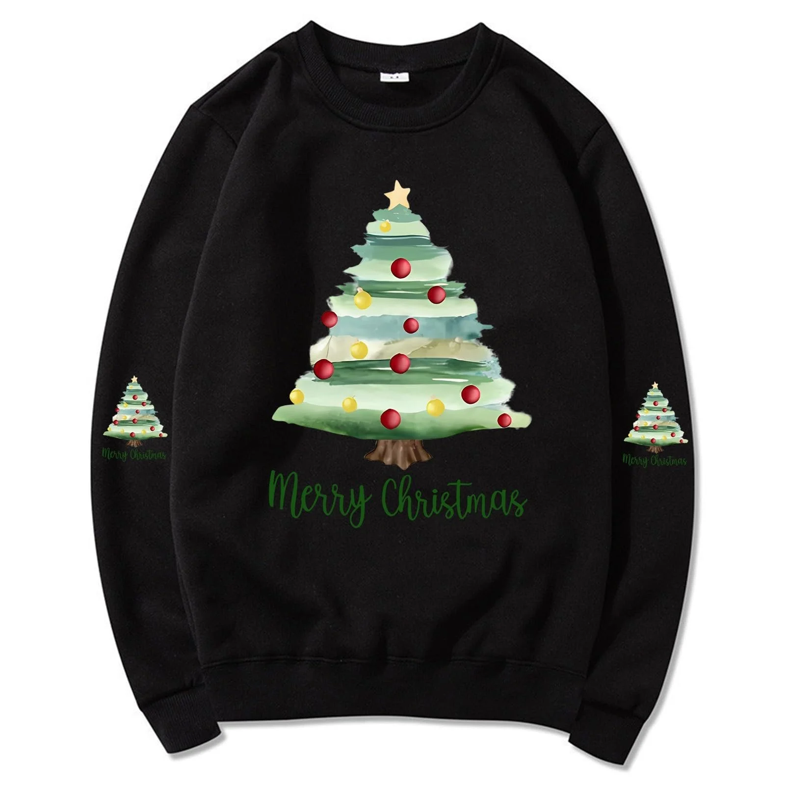 Женская Толстовка 2024 Holiday Spirit Top Рождественский Принт Смешная Надпись Пуловер С Длинными Рукавами Круглый Вырез, фото №3