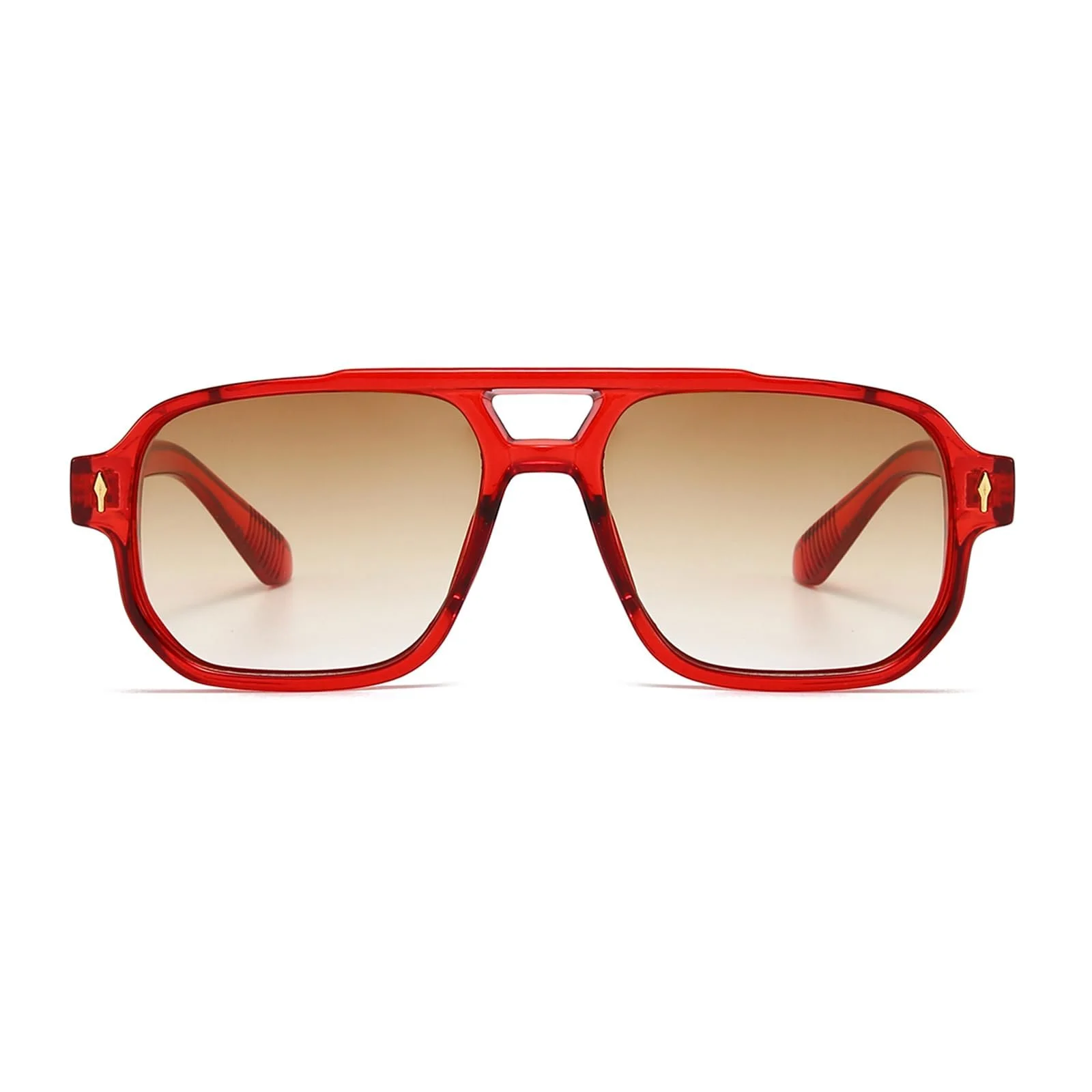 Сонцезахисні окуляри Авіатор YAMEIZE Ретро Прямокутні з подвійним мостом для чоловіків та жінок, фото №2