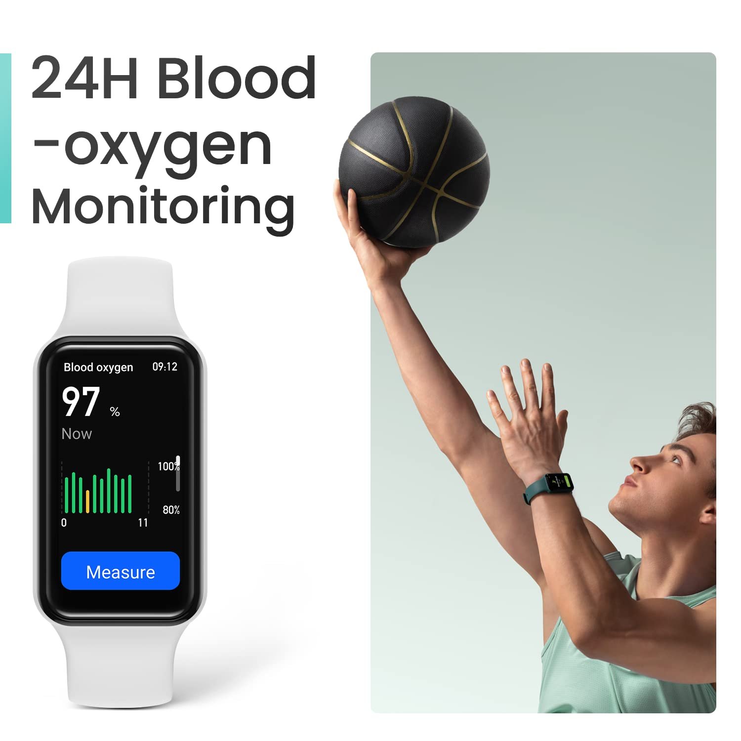 Фитнес-браслет Amazfit Band 7 с функцией Always-On Display, до 18 дней автономной работы, 24-часовой мониторинг сердечного ритма и SPO₂, водонепроницаемость 5 ATM, 120 спортивных режимов, фото №7
