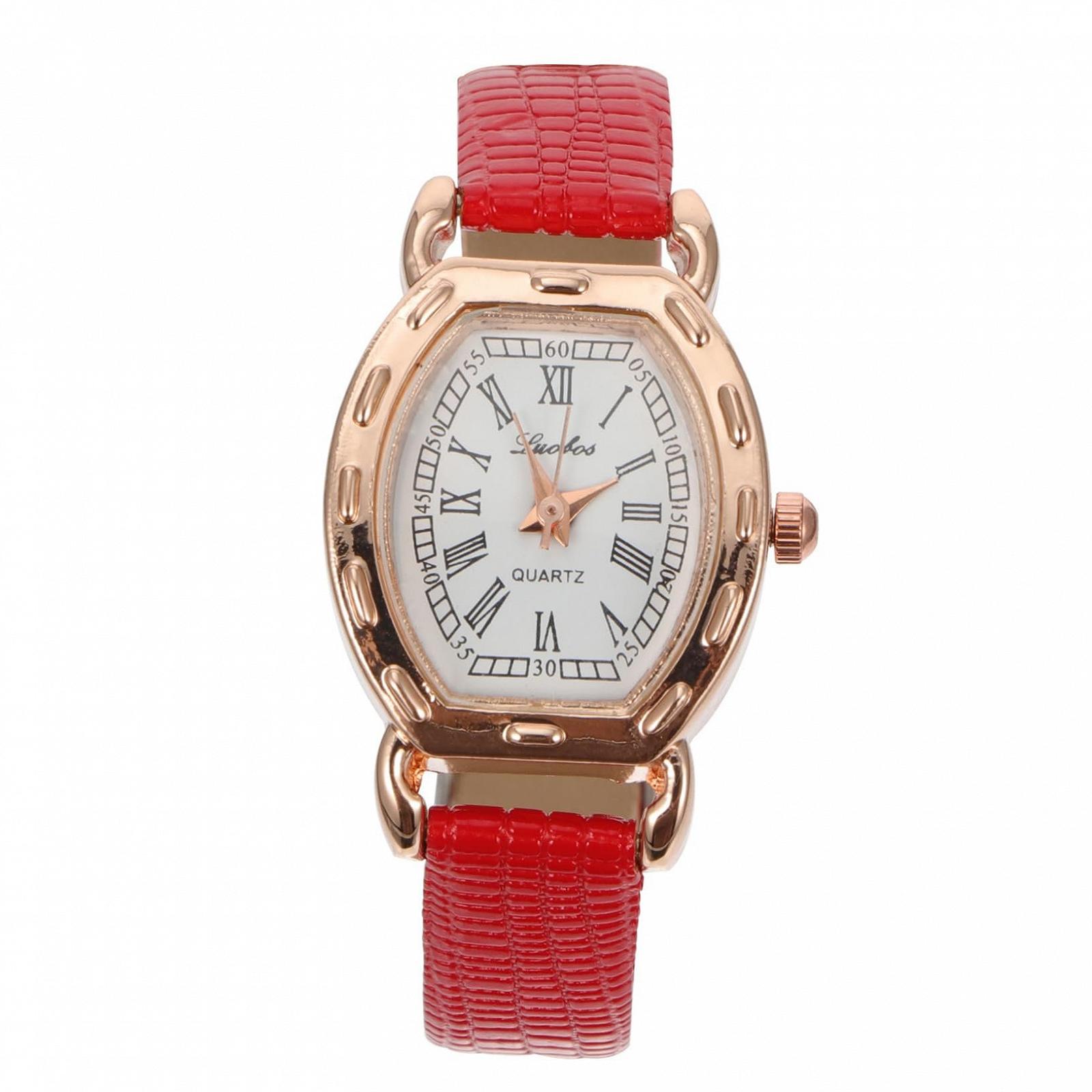 Жіночий годинник Прямокутний LIFKOME Вінтажний Кварцовий з римськими цифрами Чорний, фото №1