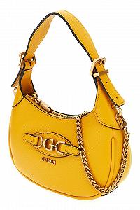 Женская сумка Guess Malva / Из искусственной кожи / В форме полумесяца / С цепочкой и съемным ремешком / Желтый цена на synthetic.ua - Фото 1 Женская сумка Guess Malva / Из искусственной кожи / В форме полумесяца / С цепочкой и съемным ремешком / Желтый synthetic.ua - Фото 1