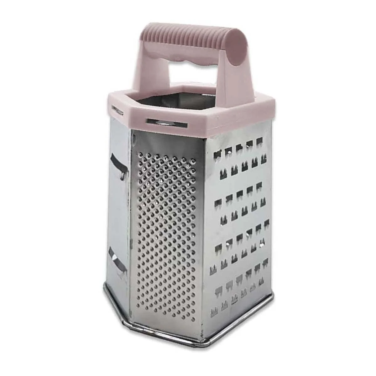 Тертка Six Sided Металева багатофункціональна 19 см Рожевий, фото №4