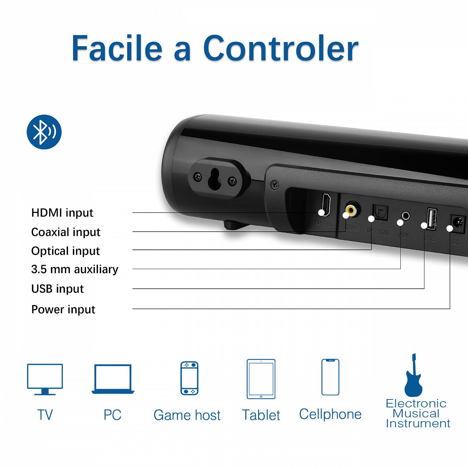 Саундбар TKMARS Mini TV 50см Bluetooth Малый Проводной для ПК Геймер Проектор 3D Стерео с Пультом/HDMI/Оптический/RCA/AUX/USB, фото №7 Саундбар TKMARS Mini TV 50см Bluetooth Малый Проводной для ПК Геймер Проектор 3D Стерео с Пультом/HDMI/Оптический/RCA/AUX/USB, фото №7