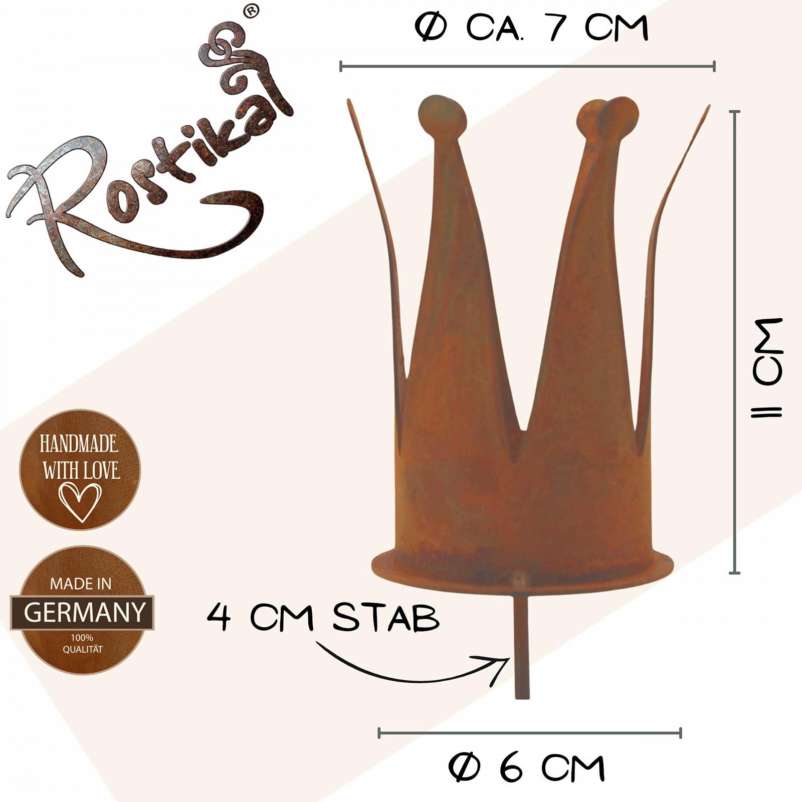 Підсвічник Rostikal Набір 4 шт. Корон діаметр 7 см Патіна, фото №2 Підсвічник Rostikal Набір 4 шт. Корон діаметр 7 см Патіна, фото №2